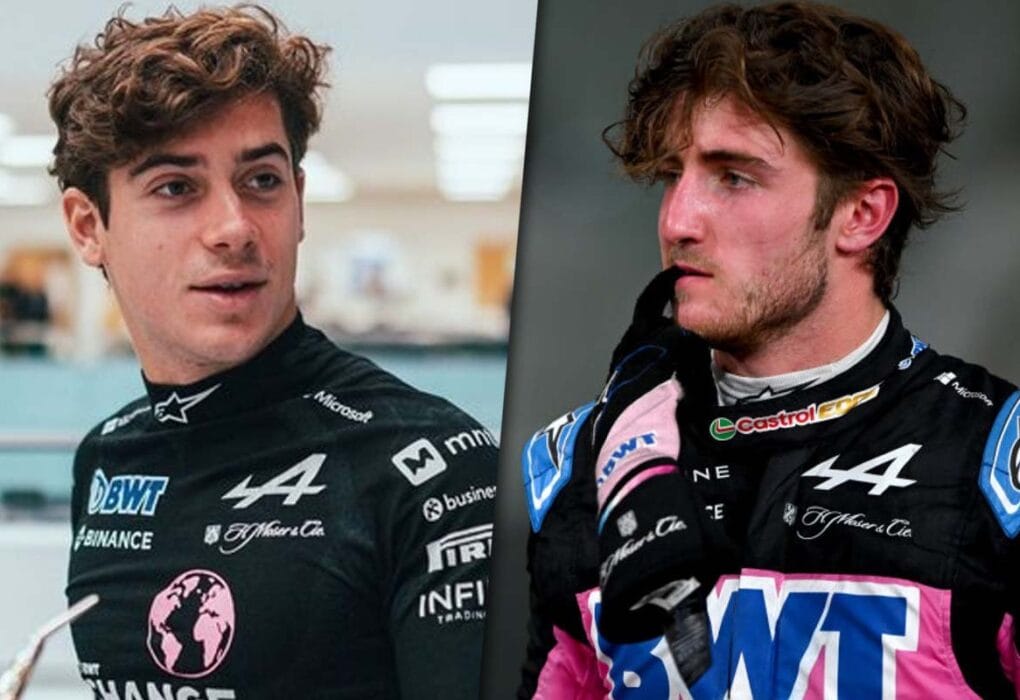 Franco Colapinto y Jack Doohan, ambos con el uniforme de Alpine.