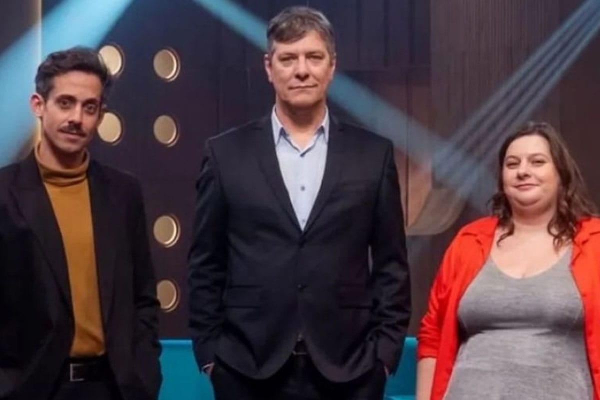 Foto de Mario Pergolini, Rada y Laila en el programa "Otro Día Perdido" por El Trece.