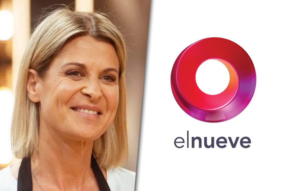 Collage de imágenes con una foto de Eugenia Tobal por un lado y el logo de El Nueve por el otro.