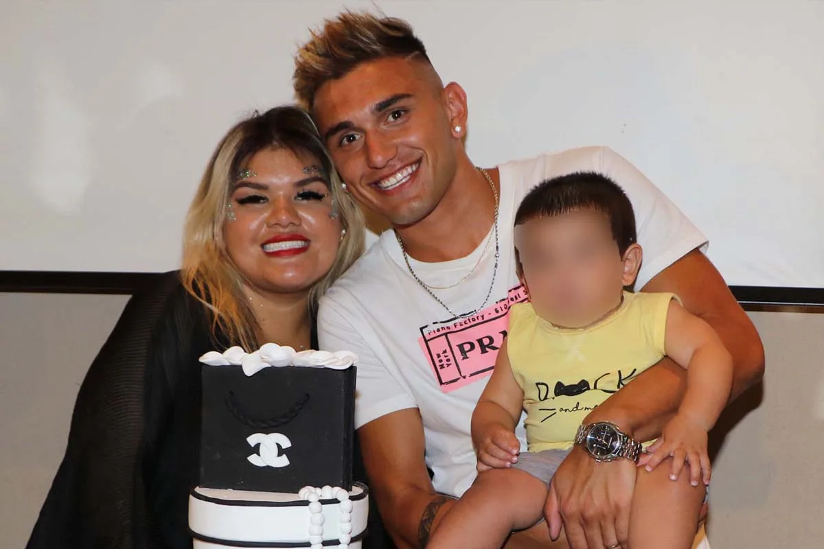 Foto de Morena Rial junto a Facundo y su hijo Francesco.