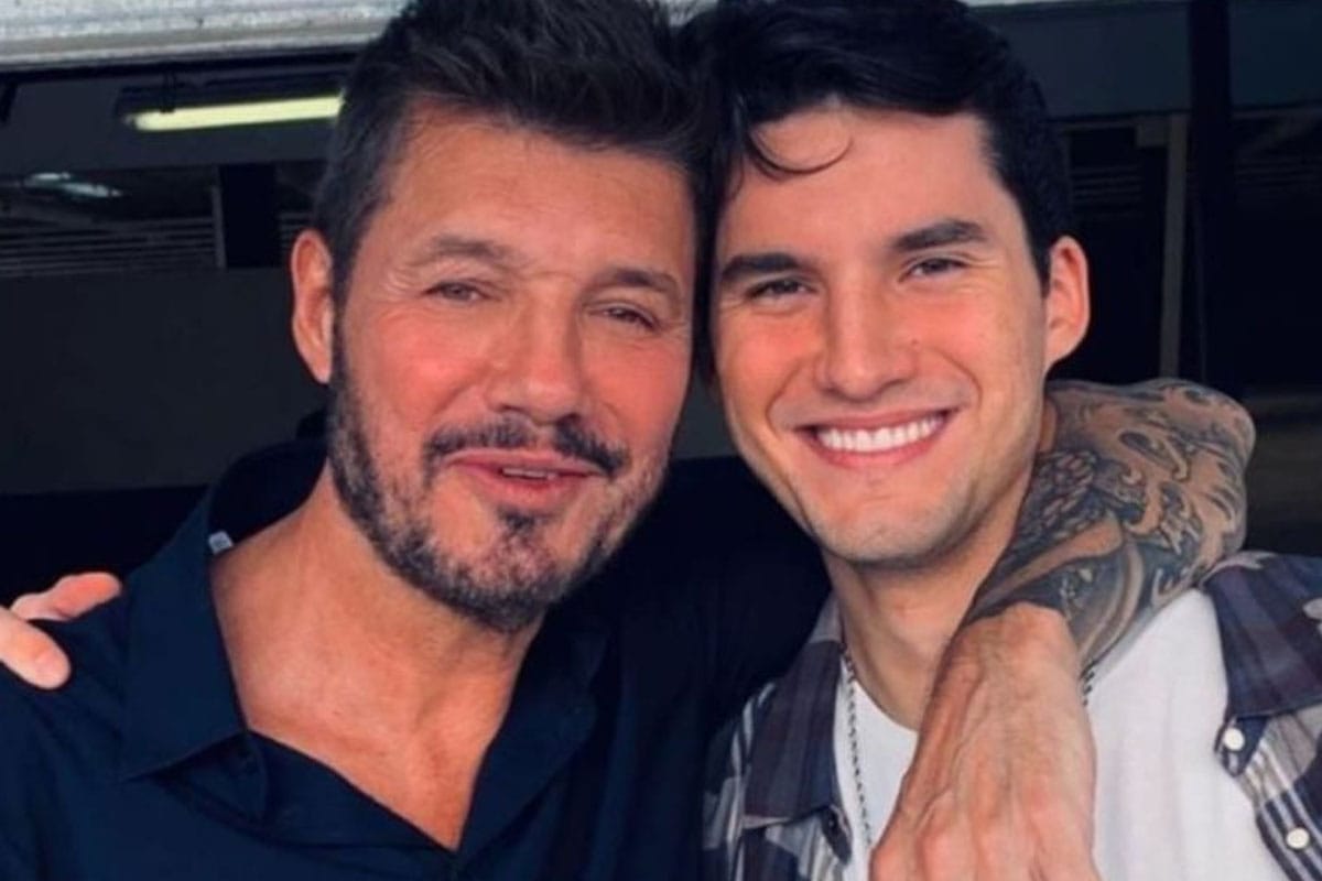 Foto de Marcelo Tinelli junto a su hijo, Francisco.